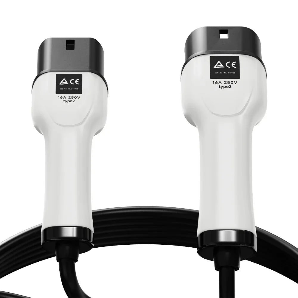 Type2 to Type2 Portable EV Charging Cable 3.5KW 16A 1Phase Female to Male Plug AFEEV