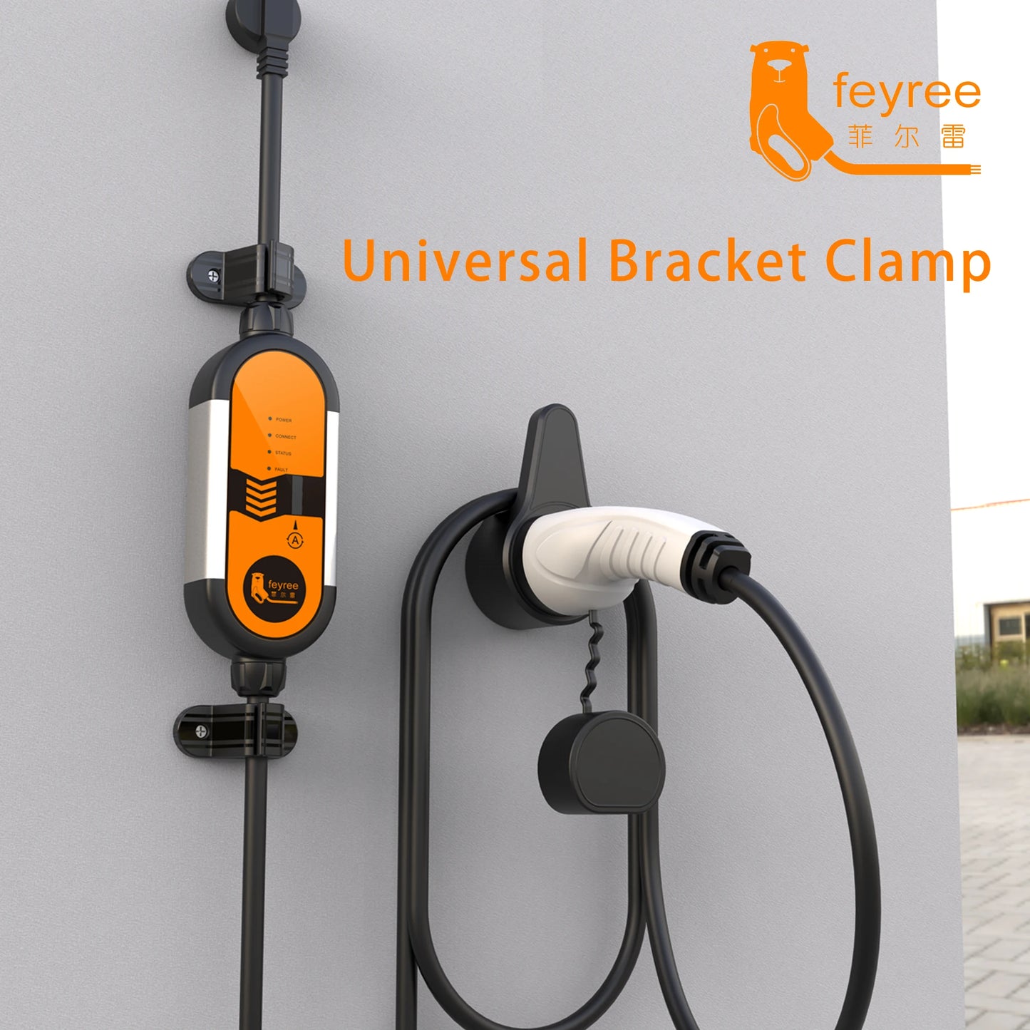 Universal Bracket Clamp for Portable EV Charger