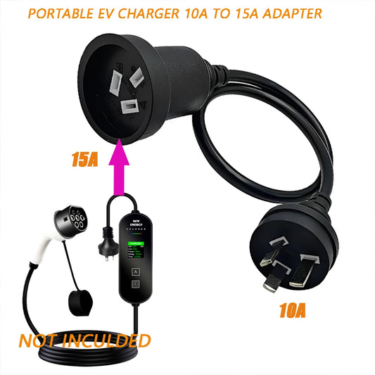 Australian Plug 15A To 10A EV Charging Adapter