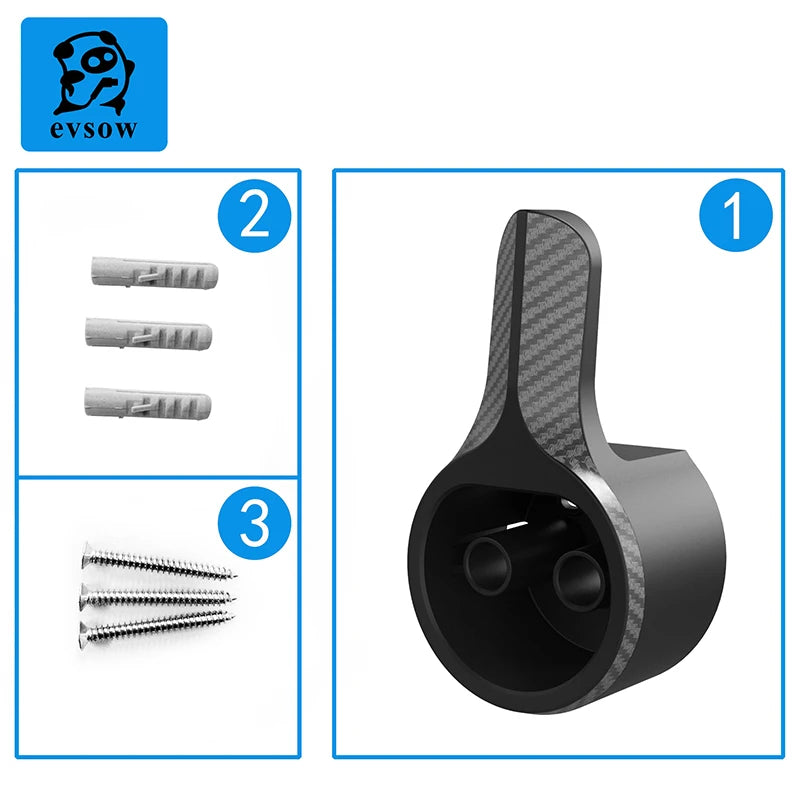 Wall Mount Cable Holder EV Charger Type2