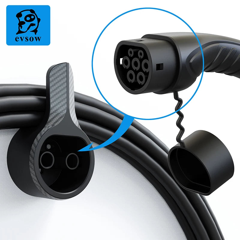 Wall mount cable holder EV charger type2