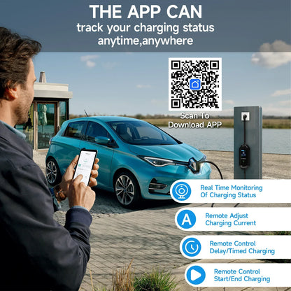 3.5kw 16a 3.5m wifi portable ev charger type2