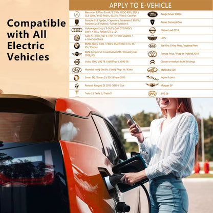 Type2 Portable EV Charger 11KW 16A 3Phase feyree
