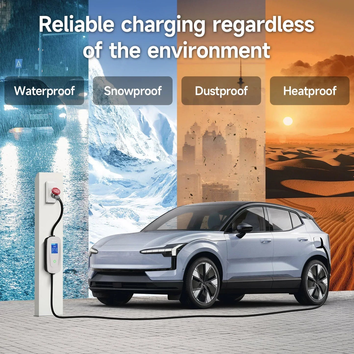 EV Charger Type2 Wallbox 22KW 32A 3Phase AFEEV