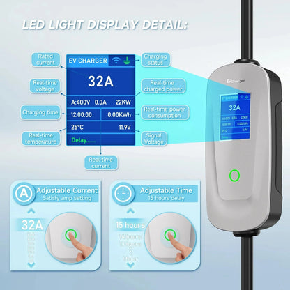 EV Charger Type2 Wallbox 22KW 32A 3Phase AFEEV