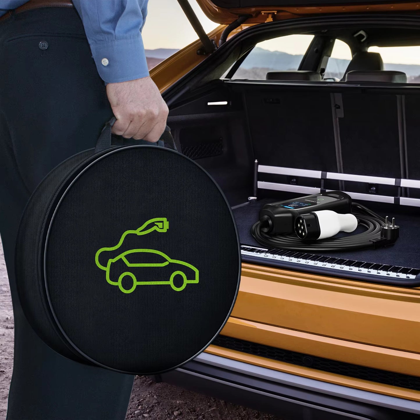 Easy carry portable EV charger type2 10M