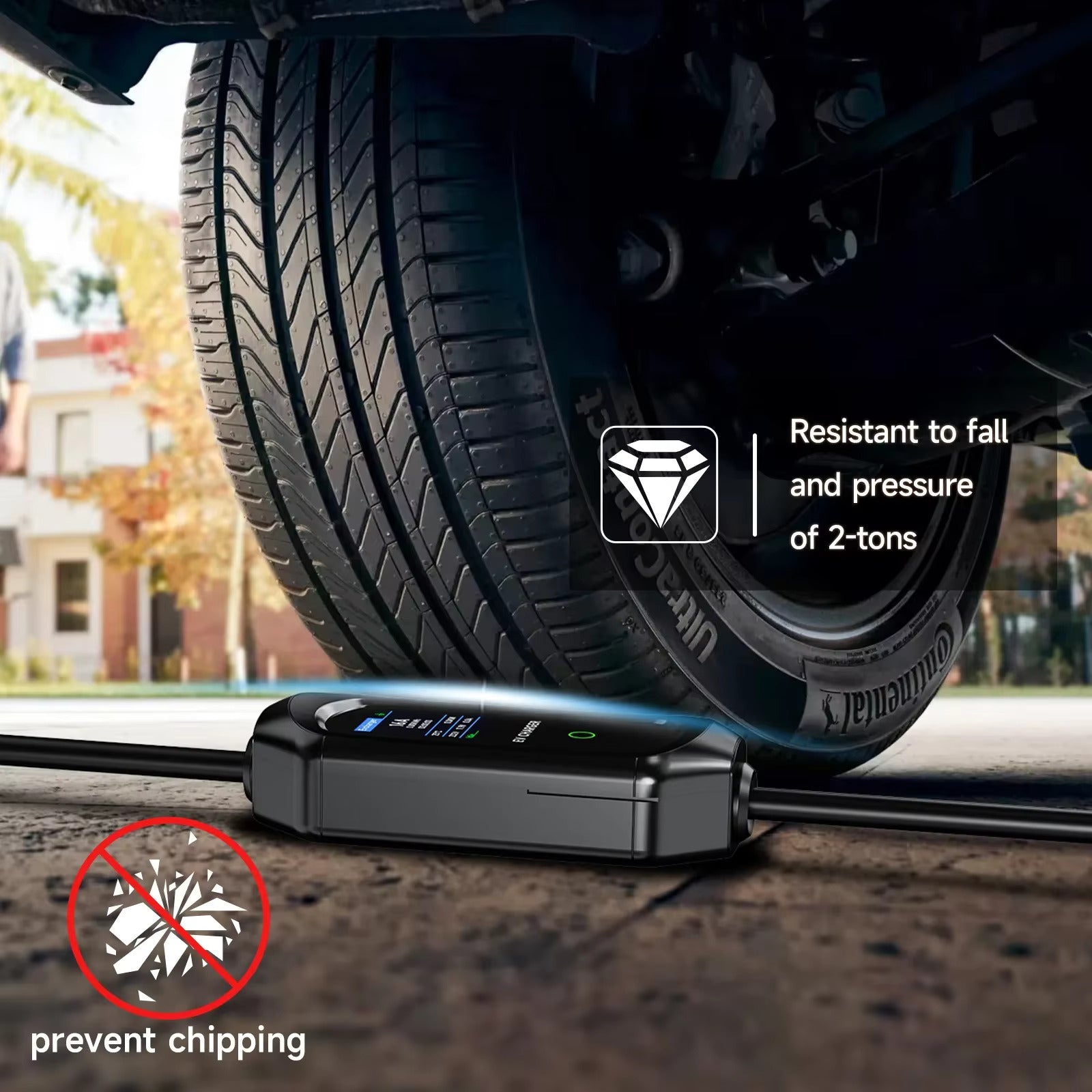 Prevent chipping for portable EV charger type2 10M